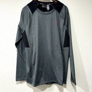 Spyder Gray and Black Stretch Long Sleeve Tee | Men’s Size Large | EUC
